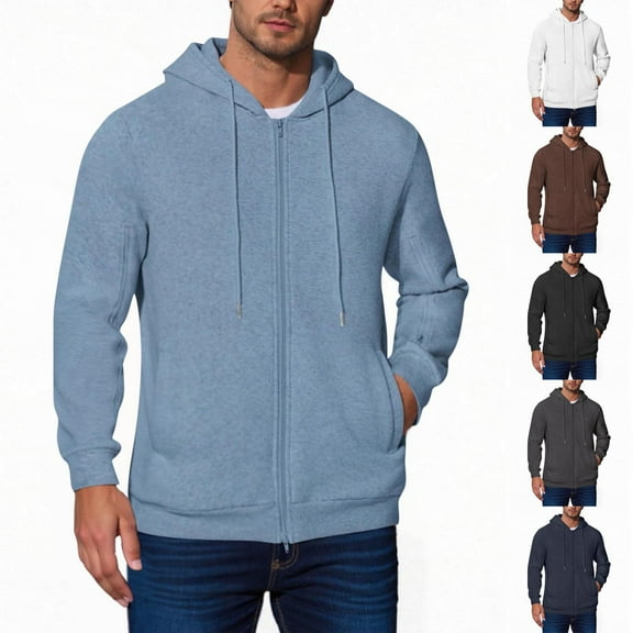 DDAPJ pyju Mens Dialysis Sweatshirts Full Zip Lightweight Hemodialysis Jacket Warm Hoodie Sweatshirt with Arm Zipper Black XL