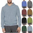 thumbnail image 1 of DDAPJ pyju Mens Dialysis Sweatshirts Full Zip Lightweight Hemodialysis Jacket Warm Hoodie Sweatshirt with Arm Zipper Light Blue S, 1 of 7