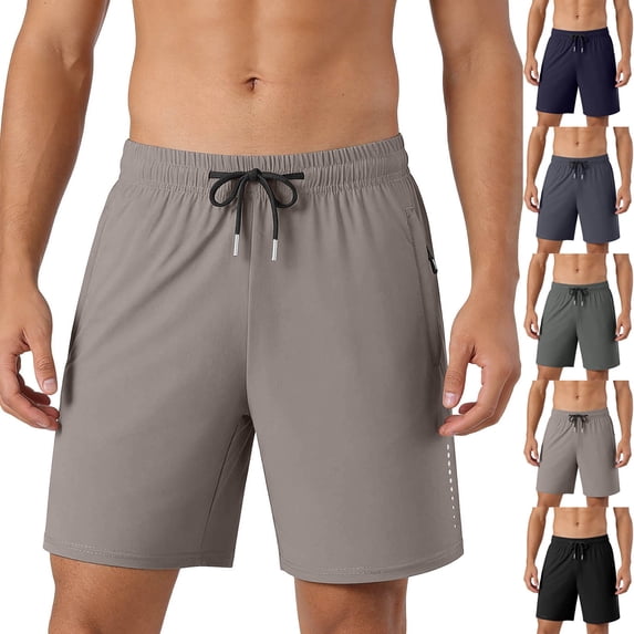 DDAPJ pyju Mens Nylon Workout Shorts Quick Dry Athletic Running Shorts Drawstring Elastic Waist Comfy Jogging Gym Sweat Shorts with Pockets Army Green XXL
