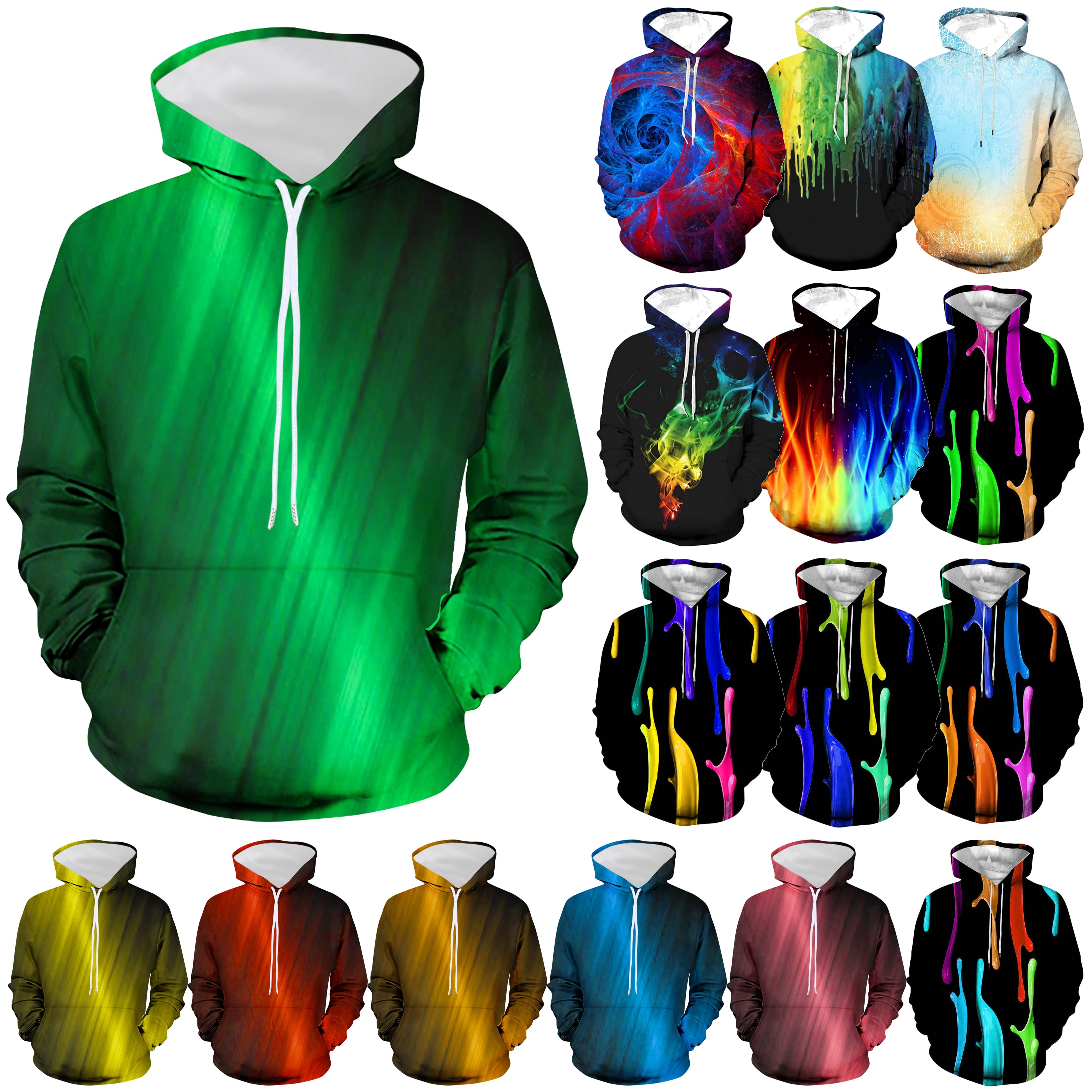 DDAPJ pyju Mens Oversized Sweatshirts Colorful Graphic Hoodies Novelty — free download