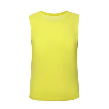 DDAPJ pyju Mens Quick Dry Tank Tops Men Solid Color Crewneck Athletic Workout Sleeveless Shirts Lightweight Stretchy Gym Tank Top