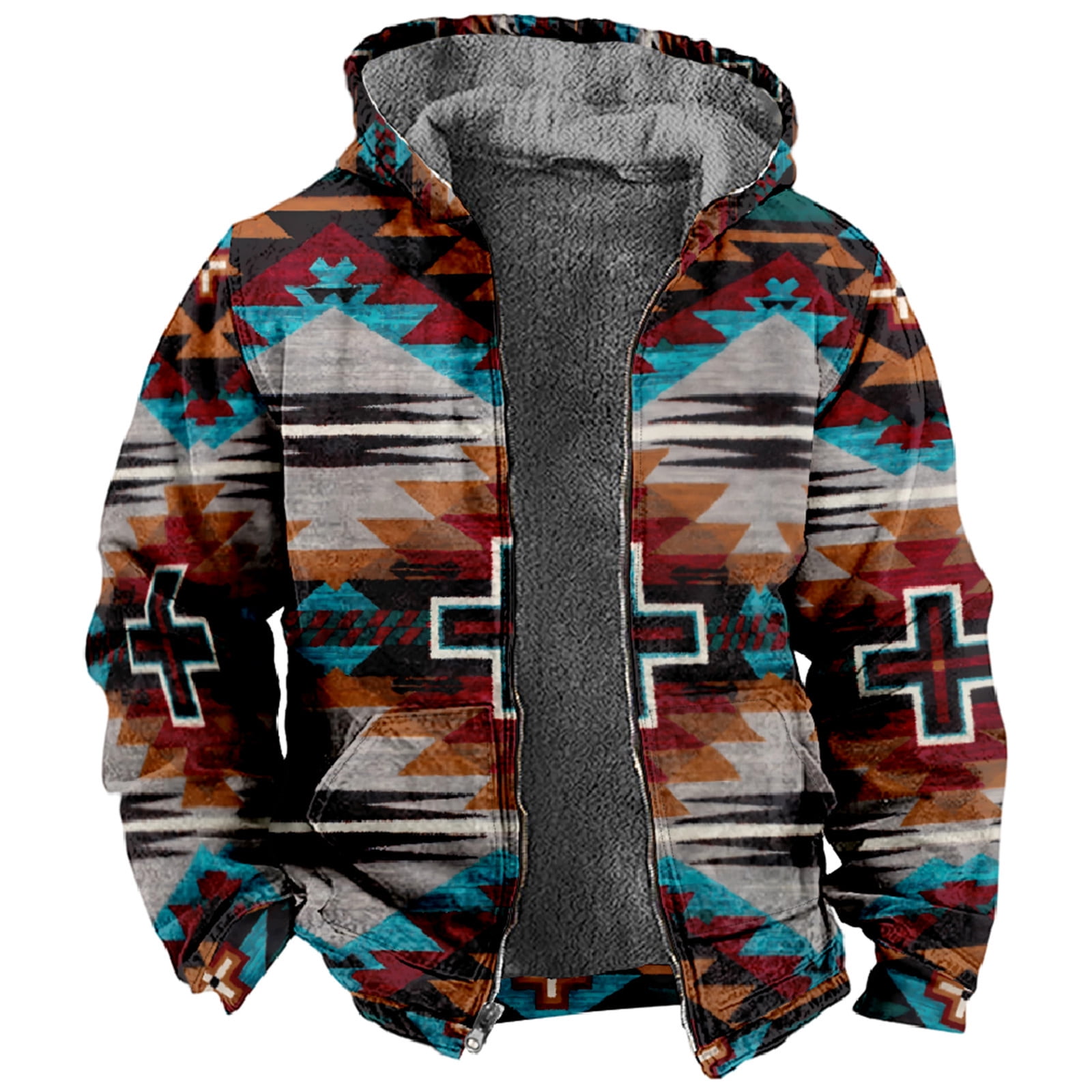 Mens lined fleece jackets sale sale
