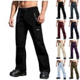 thumbnail image 1 of DDAPJ pyju Mens Snow Ski Pants 3 in 1 Water Repellent Softshell Hiking Pants Thermal Winter Fleece Lined Pants Windproof with Zip Multiple Pockets Dark Gray L, 1 of 9