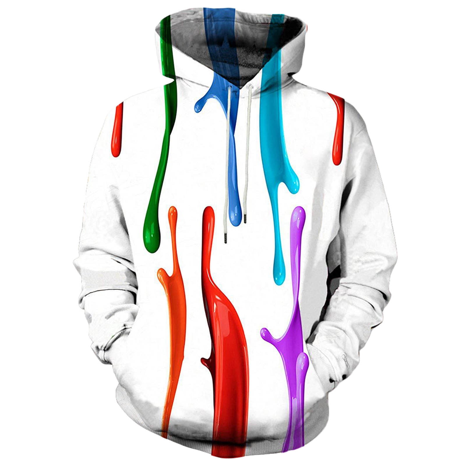 DDAPJ pyju Novelty Graphic Hoodies for Men 2025 Fashion 3D Printed Hooded Sweatshirt Lightweight Drawstring Pullover Hoodie Casual Hipster Tops