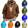 thumbnail image 1 of DDAPJ pyju Novelty Graphic Hoodies for Men 3D Beer Print Hooded Sweatshirt Drop Shoulder Pullover Hoodie Casual Holiday Sweatshirts Black M, 1 of 6