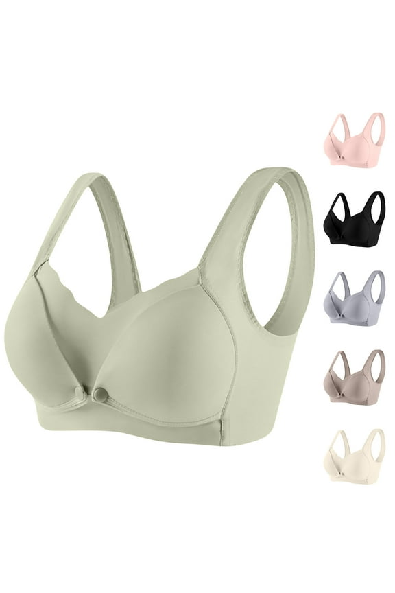 Nursing Bras for Breastfeeding Seamless Supportive Maternity Bras Women Comfort Pregnancy Sleep Bralette on Sale White M