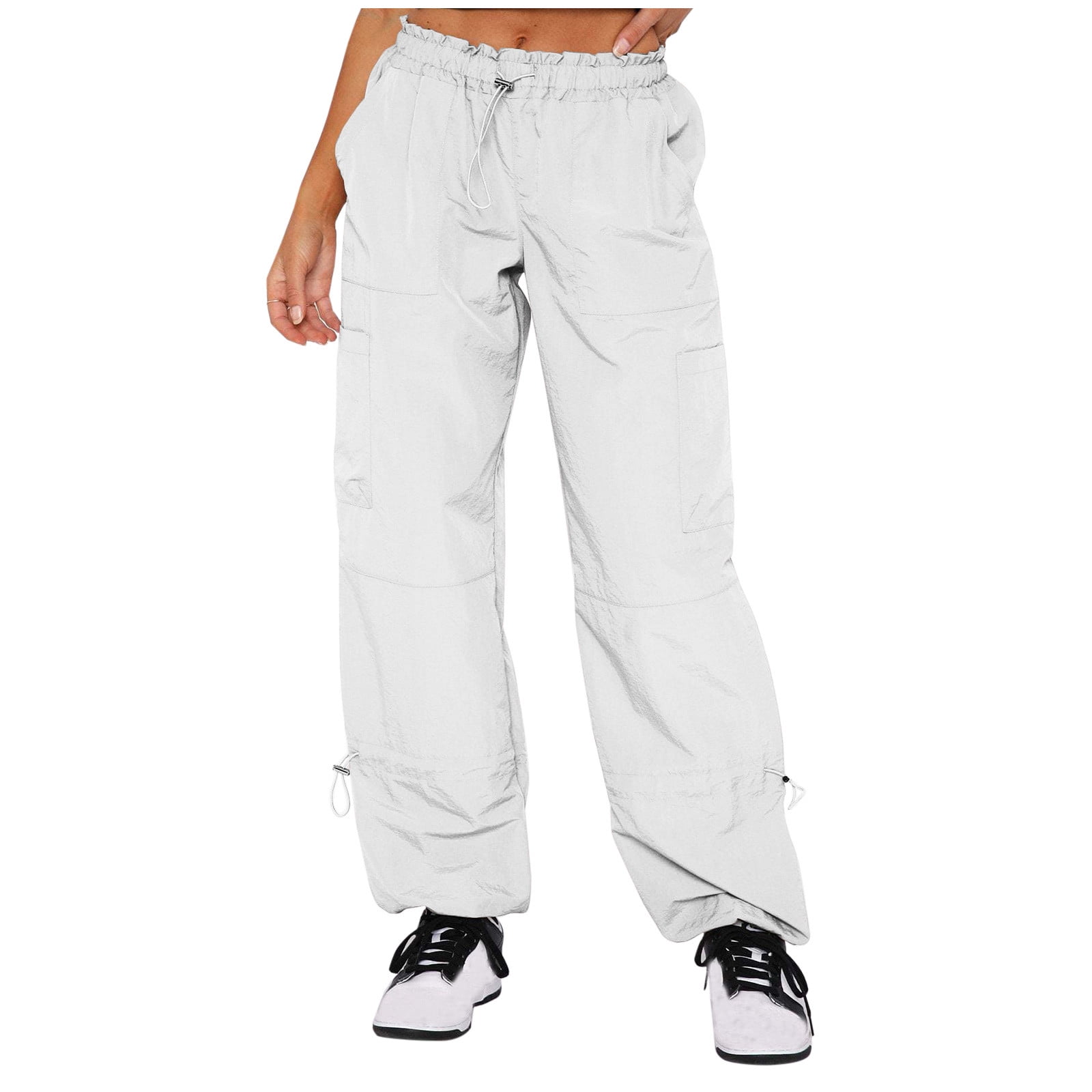 DDAPJ pyju Cargo Pants for Women 2023 Trendy,High Waisted Casual Jeans  Pants Flap Pocket Straight Leg Work Trousers Teen Girls Y2K Streetwear