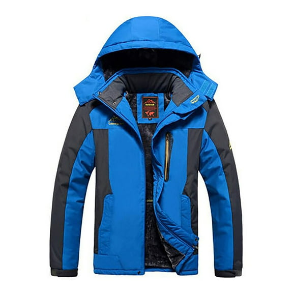 DDAPJ pyju Plus Size Outdoor Hooded Raincoat for Women on Clearance,Waterproof Softshell Ski Jacket Fleece Lined Warm Winter Trench Coat Zip Up Snowboarding Jackets L - 6XL