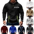 thumbnail image 1 of DDAPJ pyju Quarter Zip Hoodies for Men Cargo Tactical Sweatshirt Big and Tall Pullover Hoodie Drawstring Long Sleeve Kangaroo Pocket Hooded Sweatshirts Navy XXXL, 1 of 5