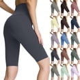 thumbnail image 1 of DDAPJ pyju Seamless Biker Shorts Women Tummy Control High Waisted Workout Athletic Yoga Pants Compression Long Shorts Black M, 1 of 7
