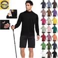 thumbnail image 1 of DDAPJ pyju Sun Protection Hoodies for Men Long Sleeve Rash Guard Lightweight Breathable Fishing Hiking Shirts with Mask Light Blue M, 1 of 7
