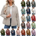 thumbnail image 1 of DDAPJ pyju Winter Coats for Women Plus Size Puffer Jacket Lightweight Snap Jackets with Pockets Pink XXXL, 1 of 7