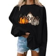 thumbnail image 1 of DDAPJ pyju Women Halloween Pumpkin Sweatshirts,Lightweight Party Sweatshirt Mama Letter Print Long Sleeve Crewneck Cute Pullover Tops Womens Fall Fashion 2024, 1 of 5