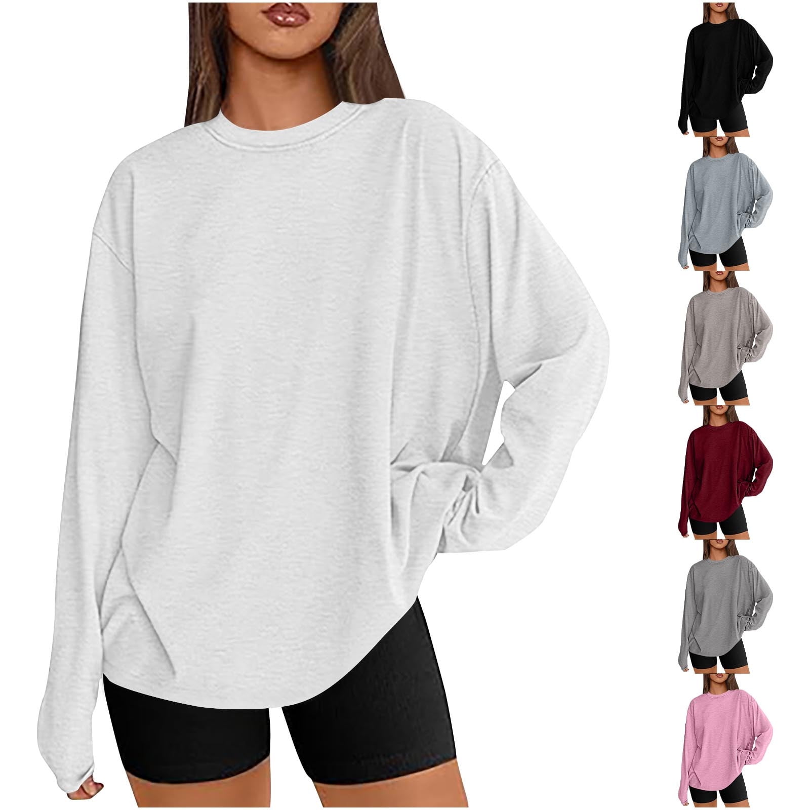 Danedvi Women's Half Sleeve Cropped Tee - Loose Fit Drop Shoulder Basic Top - View #6