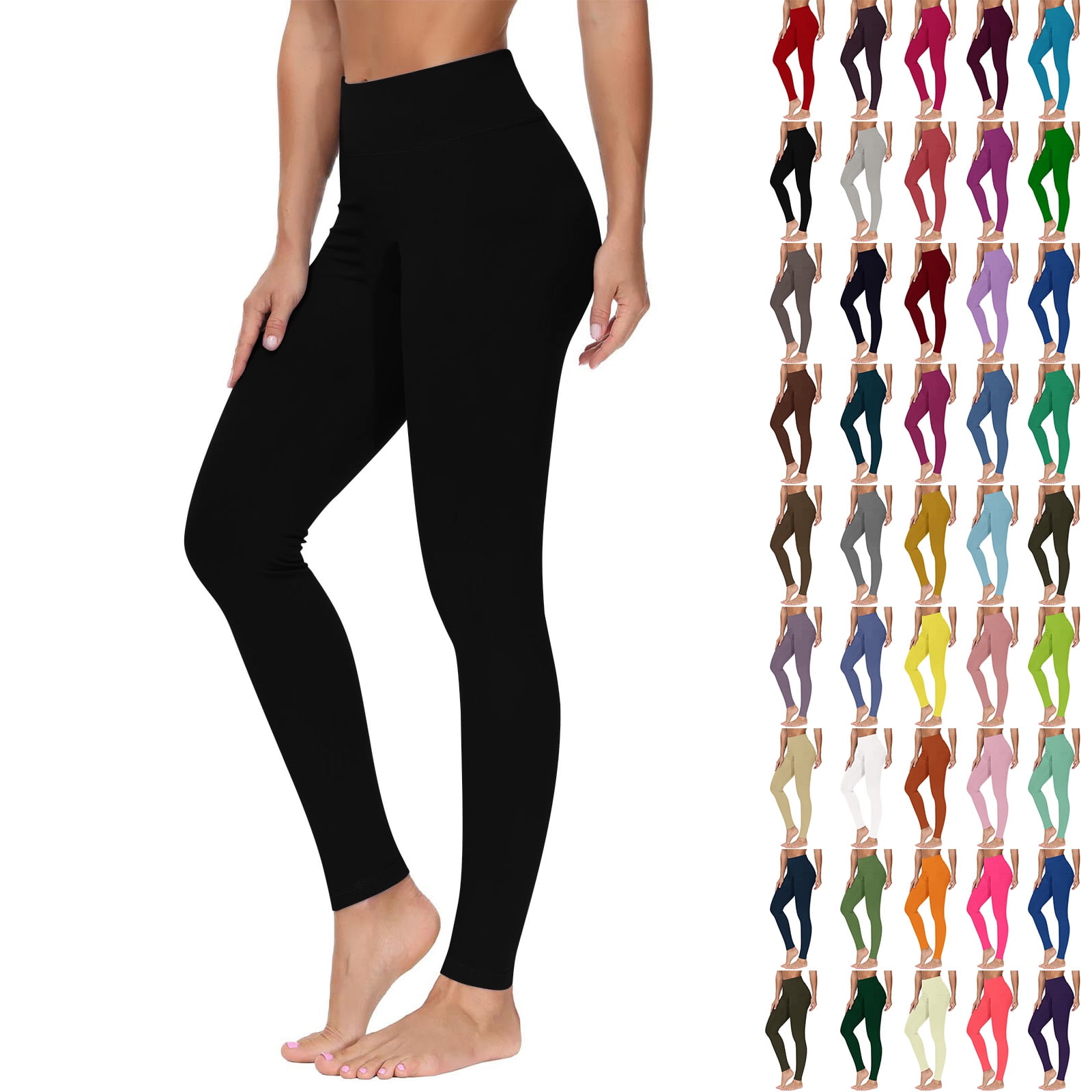 Women's Panda Buttery Soft Yoga Capri Leggings – High-Rise, Moisture-Wicking, Soft Stretch Activewear Pants main image 1