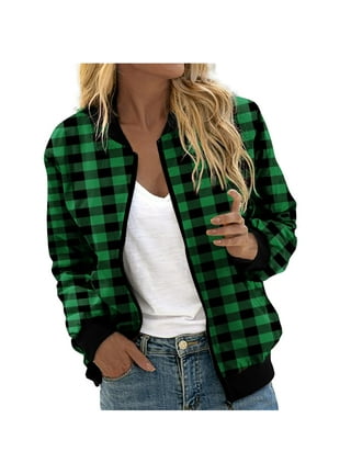 Sam plaid hot sale bomber jacket