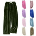 thumbnail image 1 of DDAPJ pyju Women's Plush Warm Pajama Pants Winter Cozy Fleece Lounge Pants Soft Sleepwear Pj Bottoms Pink XXXL, 1 of 6