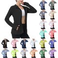 thumbnail image 1 of DDAPJ pyju Women's UPF 50+ Hooded Sun Shirt Long Sleeve Full Zip Hoodie Jacket Lightweight Quick Dry Hiking Workout Shirts Blue XS, 1 of 9