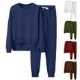 DDAPJ pyju Womens 2 Piece Casual Tracksuit Oversized Crewneck