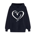 thumbnail image 1 of DDAPJ pyju Womens Heart Print Hoodie 2023 Fall Fashion,Teen Girls Cute Graphic Hooded Sweatshirt Loose Casual Long Sleeve Drawstring Pullover Hoodies with Kangaroo Pocket, 1 of 4