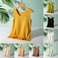 thumbnail image 1 of DDAPJ pyju Womens Modal Tank Top Plus Size Sleeveless Tees Wide Straps Yoga Workout Tops Slim Fit Basic Undershirts Holiday Sales Coffee XXL, 1 of 7
