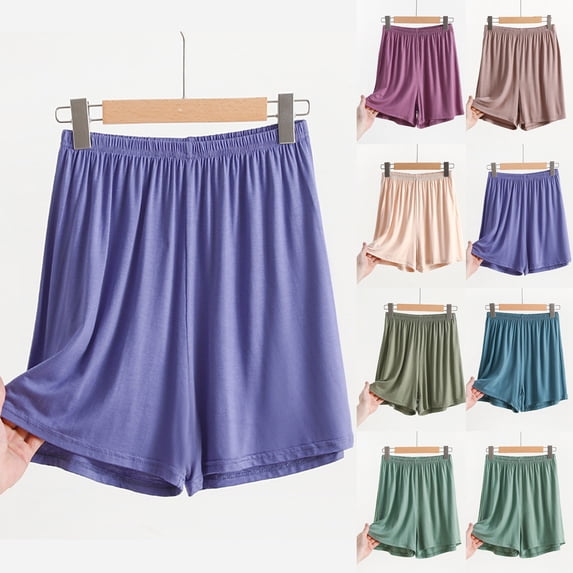 DDAPJ pyju Womens Pajama Shorts Soft Comfortable Lightweight Elastic Drawstring Modal Pajama Bottoms Lounge Shorts Army Green XXL
