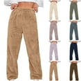 thumbnail image 1 of DDAPJ pyju Womens Plus Size Pajama Bottoms Elastic High Waisted Comfy Pj Lounge Pants Soft Comfy Pajama Pants Khaki XXXL, 1 of 6