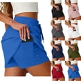 thumbnail image 1 of DDAPJ pyju Womens Skort Mini Tennis Skirt with Pockets Shorts Golf Athletic Skirts High Waisted Stretchy Skorts Casual Workout Clothes White S, 1 of 8