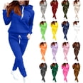 thumbnail image 1 of DDAPJ pyju Womens Sweatsuits 2 Piece Set 2026 Trendy Jogging Tracksuit Long Sleeve Hoodies and Sweatpants Athletic Lounge Sets Gray M, 1 of 7