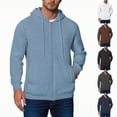 thumbnail image 1 of DDAPJ pyju Zip Up Hoodies for Men Dialysis Sweatshirts with Arm Zipper Full-Zip Hemodialysis Sweatshirt Jacket with Pockets Coffee M, 1 of 4