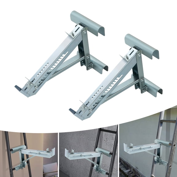 DDBESSIC 2 Pcs Ladder Jacks Set Load-bearing Support Brackets Working Stage Ladders Stand 300kg/661.39lbs