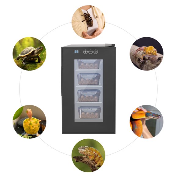 DDBESSIC 23L Large Capacity Reptile Incubator Intelligent Constant Temperature & Humidity Reptile Eggs Incubator