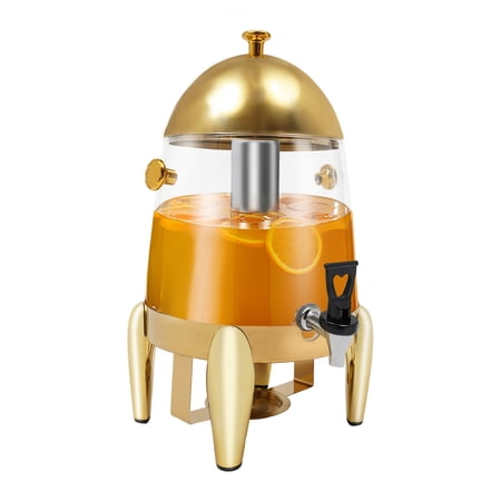 3.17Gal Beverage Dispenser Stainless Steel Insulated Beverage Dispenser Cold & Hot Drink Dispenser Gold 400W