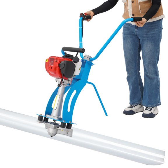 DDBESSIC 35.8cc four-stroke Concrete Vibrator Gas Power Screed Cement Movable Handle 9500-10000 Times/Min