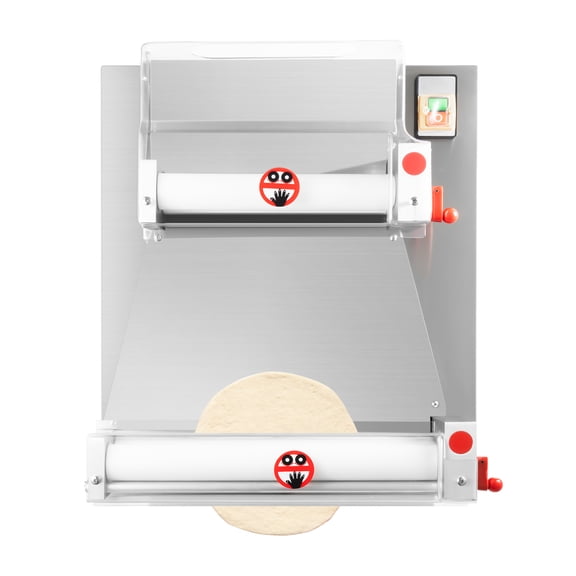 370W 4-16'' Commercial Semi-Automatic Pizza Dough Roller Electric Sheeter Pastry Press Making Machine
