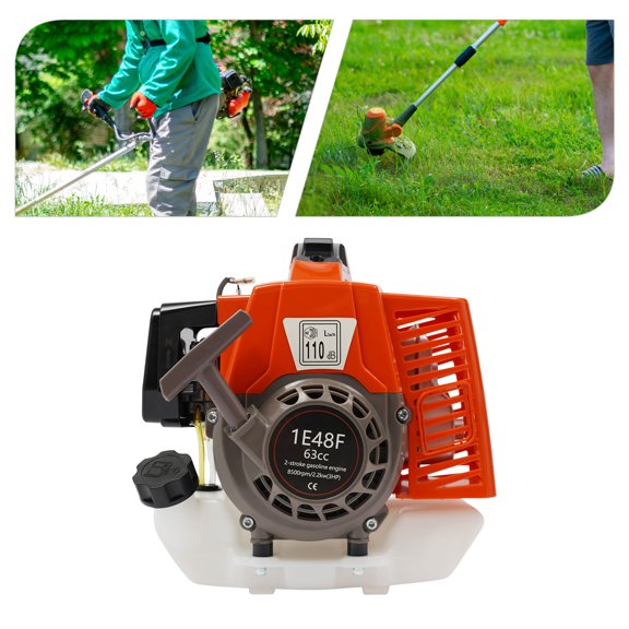 DDBESSIC 3HP 63CC Gasoline Engine Hand-pull Start 2 Stroke Single-cylinder Gas Motor Engine Air-cooled