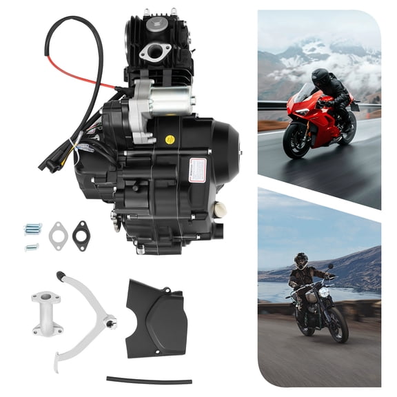 4-Stroke 125cc All-Terrain Vehicle Engine Motor with Automatic Clutch Electric Start w/ Reverse For GO Kart