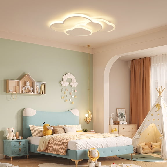 DDBESSIC 42W Cloud LED Ceiling Light 3 Colors Adjustable Cloud Ceiling Lamp for children's Bedroom