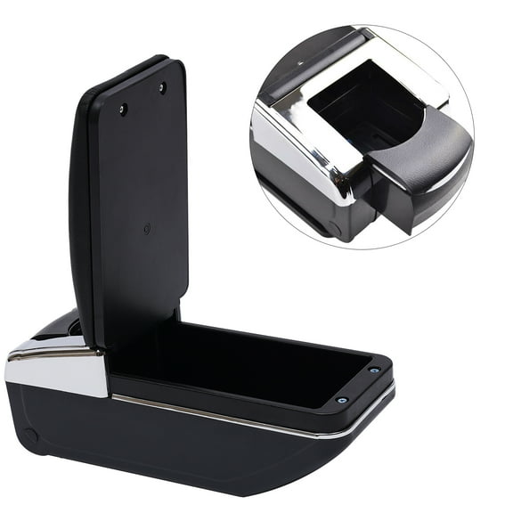 DDBESSIC Center Console Container Armrest Storage Box for Nissan Versa (4dr&5dr) 2007-2011 (2012 Versa Hatchback Only) Black