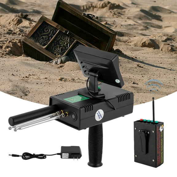 DDBESSIC Metal Detector Long Range Underground 3D LED Display Metal Detector 3937ft Range 98.4ft Depth Treasure Scanner High Accuracy