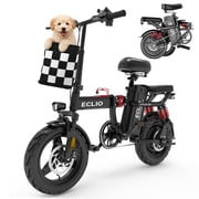 700W Electric Bike for Adults with 48V 14AH Removable Battery, Folding Electric Bike for Adults,14 Ebike Urban City with 700W Motor, Electric Bike with 10 Shock Absorptions
