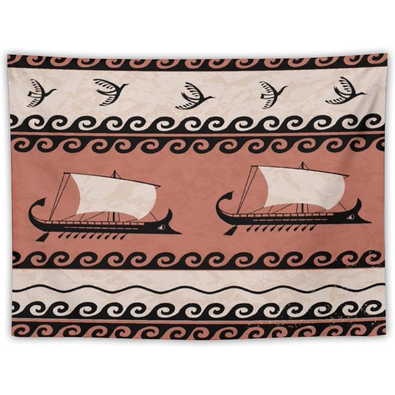 DDCBNS Aztec Tribal Wall Tapestry,Vintage Ethnic American Southwestern Native Style Print Tapestry Wall Hanging Home Décor for Bedroom Living Room Dorm 60" x 40"