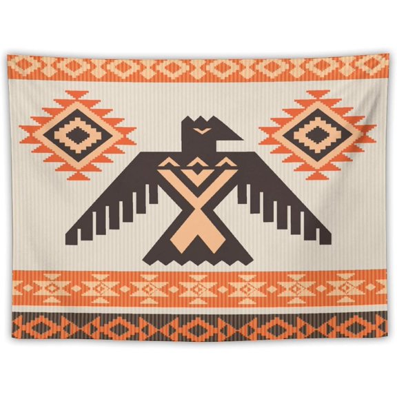 DDCBNS Aztec Tribal Wall Tapestry,Vintage Ethnic American Southwestern Native Style Print Tapestry Wall Hanging Home Décor for Bedroom Living Room Dorm 60" x 40"