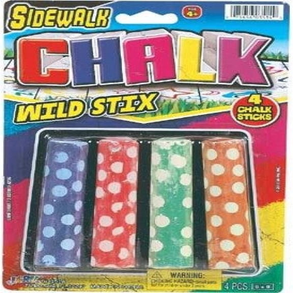 DDI 1186391 Sidewalk Chalk 4Pk Ast Case Of 12