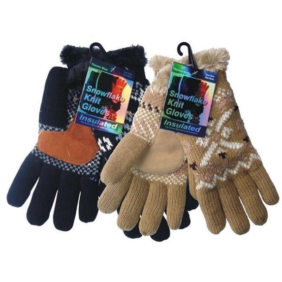 DDI 1226436 Snowflake Knit Insulated Gloves Case of 144