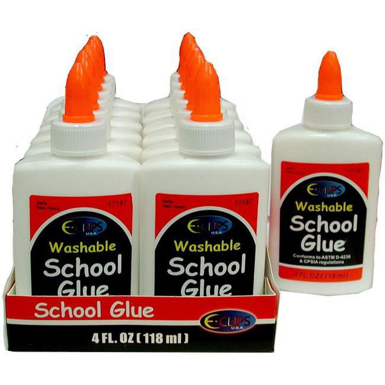 100 Pack Liquid School Glue Bulk for Kids Classroom School Glue White Bulk  Liquid Glue Bottles (100 Pack)