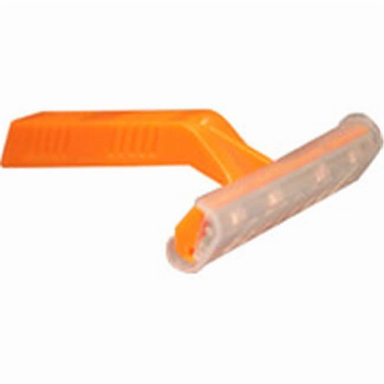 DDI 1471618 Single Blade Short Handle Razor - Orange Case of 1000