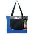thumbnail image 1 of DDI 1902410 Poly Zippered Tote Bag - Royal/Black (17" W x 14" H x 3-1/2" D) Case of 48, 1 of 1