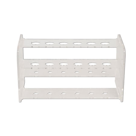 Beistle 4 1/2" x 4" 12-Hole Test Tube Rack; Clear 57659
