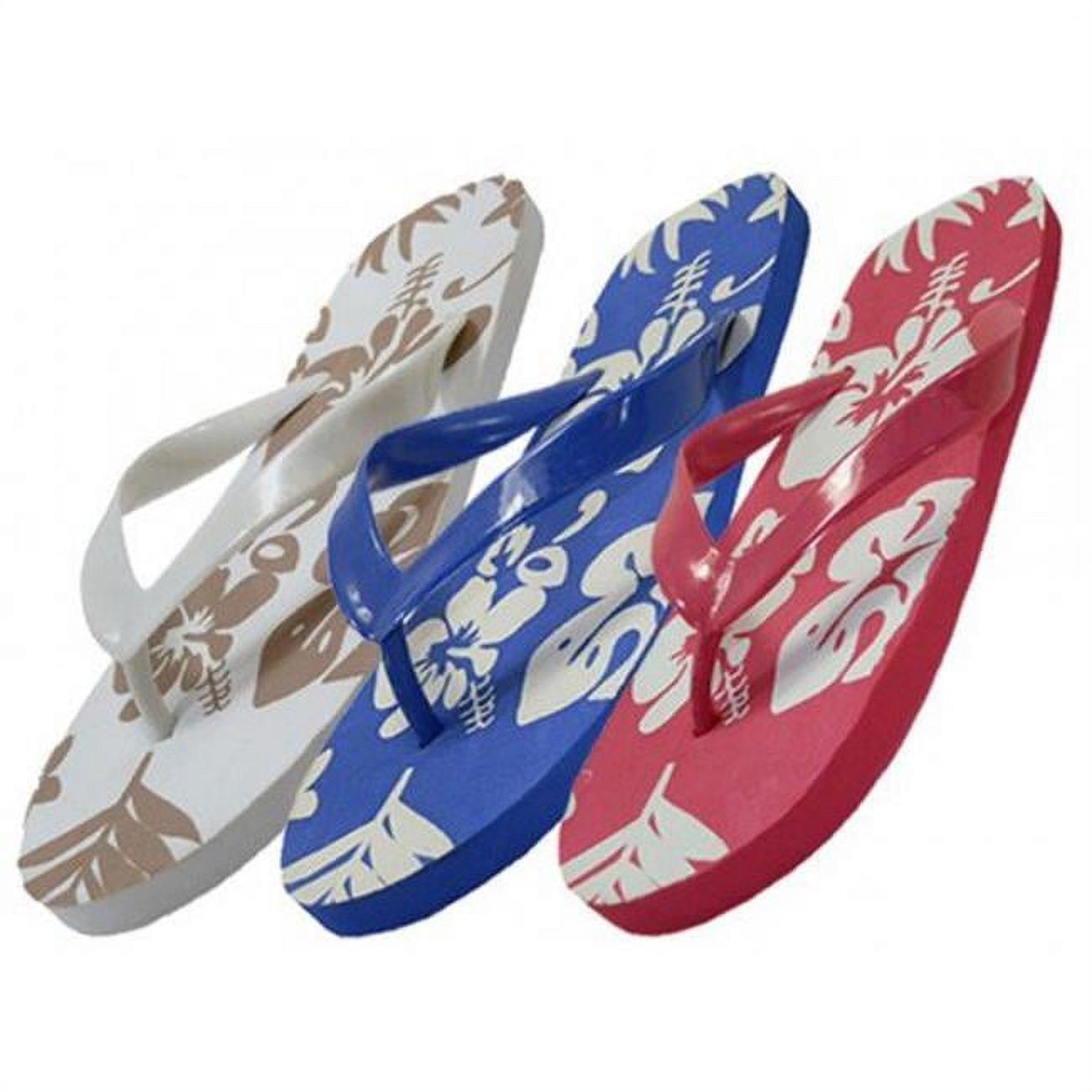 DDI 1934209 Men's Insole Floral Printed Flip Flop (48 pairs) Case of 48